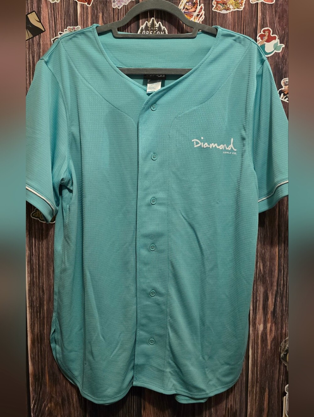 Diamond Supply Co. Men’s Teal Button-Up Shirt